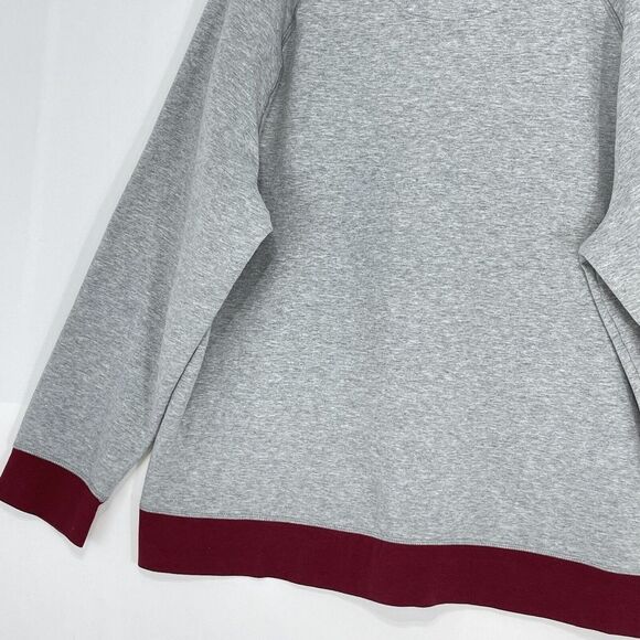 Mens Turtleneck Fleece Sweatshirt XLarge in Soft Grey Heather Club Room - Picture 15 of 16